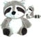 QYEHF Plüsch Waschbär,Schmusetier Waschbär, Waschbär Kuscheltier,Fotografie-Requisiten,Waschbär Spielzeuge für Jungen Mädchen Geburtstag Wald Party,Geschenk für Freunde und Kinder,28 cm