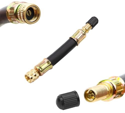 UGBO Reifenventil Verlängerung Autoventil Adapter Ventilverlängerung 100mm Flexible Gummi Reifen Ventil Extender Ventiladapter für Auto Motorrad Rennrad Fahrrad Scooter