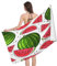 Mikrofaser Strandtuch Süße Wassermelone 160x80 cm, 3D Karikatur Wassermelone Badetuch für Erwachsene Weiches Leicht Handtuch Schnelltrocknend Sandfreies Strandhandtuch