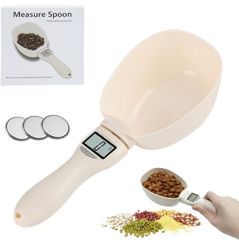 peaceking Cuillère de Mesure Numérique 800g/0.1g avec 3 Piles CR2032 – Balance de Cuisine Précise, Écran LCD, pour Pâtisserie, Cuisine et Recettes – Balance Numérique pour Cuisson et Pesée de Ingréd