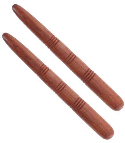 KOCKSHION Massage Holz Fußmassage Stab 2 Stück Handlich Verarbeitet Kompakt für Hausgebrauch und Kosmetiksalon