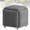 KCYXSMAX Stapelbare Sofa Stuhl Hocker Kombination, 5 In 1 Sitzwürfel Fußschemel mit Drehrollen, Würfelsitz stapelbarer Ottomanhocker, beweglicher Fußhocker für Wohnzimmer, 45 x 45 x 48 cm