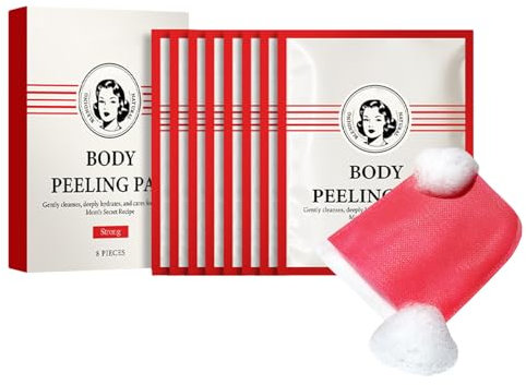 Body Peeling Pad, Gentle Scrub Mitt, 0.778in Exfoliation Cleaning Glove, Soft Skin-Safe Texture, Reusable Authentic Design for Sensitive Skin Women Men Post-Tanning Arm Neck Face