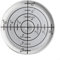 Runde Acryl-Wasserwaage für Bullseye zum Messen von Stativen, 32 mm x 7 mm, Weiß