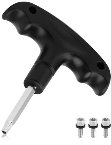 unillea 4Pcs Golf Driver Wrench and Screw Bolt Set, Golf Torque Wrench, Golf Driver Screw Bolt Compatible with Compatible with Taylormade M3 M4 M5 M6 SIM SIM for Club Head Maintenance