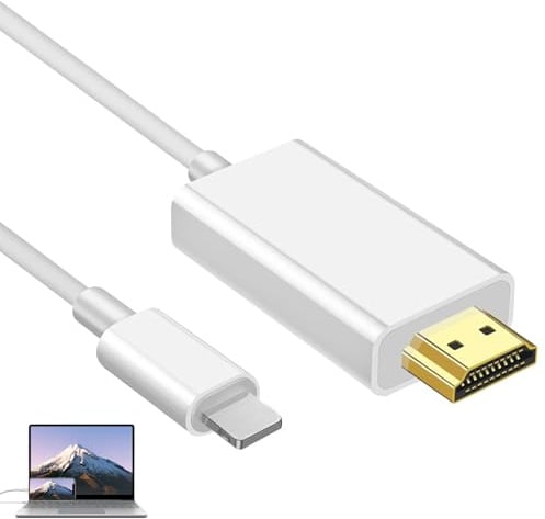 Ebksqs HDM1I Adapter Kabel 1.8M für 14/13/12/11/8-1080P HD Übertragung, Plug & Play, Kompatibel mit iOS 17/16/15/14
