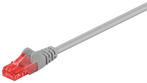 Goobay 72578 CAT 6 U/UTP Verbindungskabel grau - CCA Kupfermischung