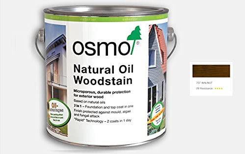 Osmo Natural Oil Woodstain & Protector - 707 Walnut - 750 ml