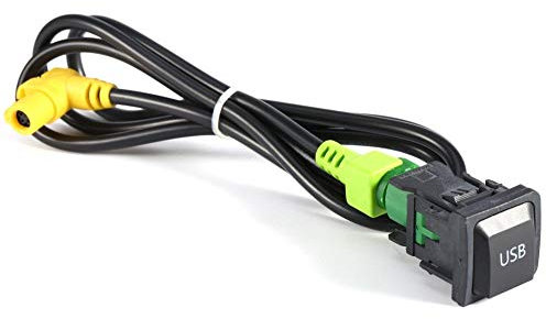 100cm Commutateur de Prise USB et Câble, Keenso Adaptateur de Câble avec USB Interrupteur pour RCD510 RNS315 MK6 MK5