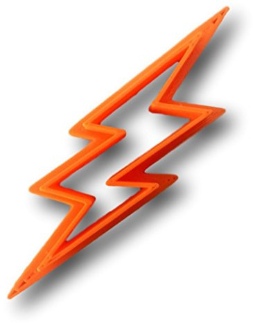 Emporte-pièce en forme d'éclair (5,08 cm)