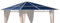 QUICK STAR Ersatzdach für Hardtop Pavillon 3x3m Doppelstegplatten Polycarbonat Braun