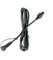 Festive Lights - ConnectPro Festoon Fairy Light Extension & Starter Cable Accessories - Connectable Outdoor Waterproof Ruber Cable - (2m, Black Extension Lead)