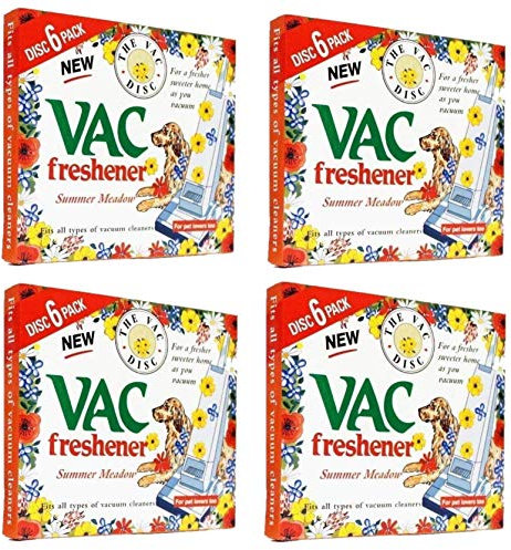FIND A SPARE 4X Pack Vac 24 Fresheners Summer Meadow Extra Strength Powerful Scent For All Vacuum Hoover Handheld Bagless And Bagged Cleaners Pet Lovers