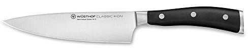 Wüsthof Classic Ikon 6 Inch Chef's Knife, Black