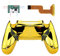 eXtremeRate Konfiguriert Dawn Remap Kit für ps4 Controller, DIY-Ersatz Hülle Rücken Gehäuse Case&Upgrade-Board& 4 Back Paddles Buttons Set für ps4 JDM-040/050/055(Chrome Gold)