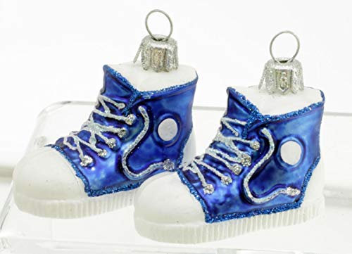 condecoro Christbaumschmuck Turnschuh 2er Set Glas Weihnachten