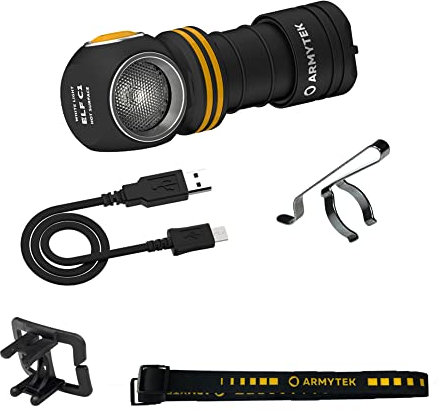 NEU, Armytek Stirnlampe Elf C1 v2 Warmweiß 930 Lumen LED-Lampe Micro USB Aufladbarer, Qualitativ Hochwertiger