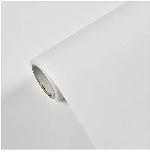 Vinilo Pegatina Muebles de Cocina Papel Pintado Cocina Baño PVC Papel Adhesivo para Muebles Cocina Armario Resistente al Agua Fácil de Limpiar-6# Blanco Mate 60cm*20m
