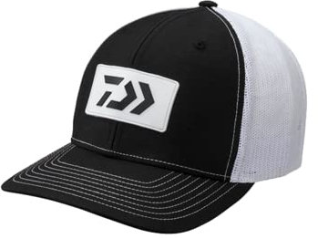Daiwa D-VEC Trucker mit Gummi Schwarz und Schwarz Logo