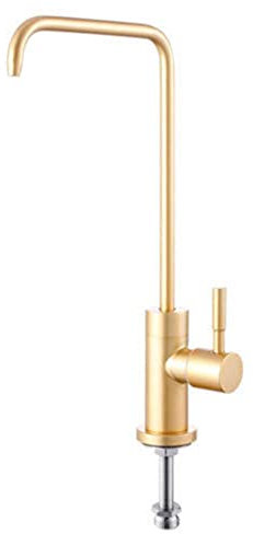 Grifo Cocina Osmosis Dorado Grifo Purificador de Agua Giratorio Solo Frío Grifo Para Beber Directo-E