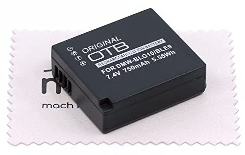 Batterie de Remplacement pour Panasonic Lumix DC-G110, DMC-GF5, DMC-GX7, DMC-GX80, DMC-LX100, DMC-TZ80 (Remplace DMW-BLG10, DMW-BLG10E, DMW-BLE9, DMW-BLE9E) avec Tissu de Nettoyage d'écran mungoo