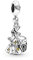 H.ZHENYUE Beauty and the Beast Dancing Belle Dangle Charm für Frauen Charm Armbänder, 925 Sterling Silber Muttertag Halloween Geburtstag Weihnachten Schmuck Geschenk für Mädchen