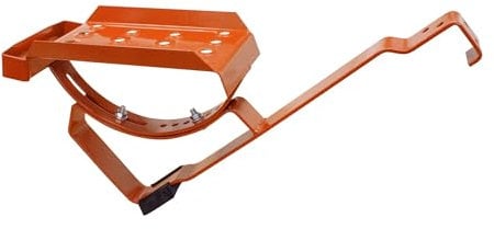 DAPRONA Dachtritt Set für gewellte Dachziegel 25cm, Dachtritte für Schornsteinfeger Ziegelrot, inkl. Montagematerial für sichere Dachbegehung
