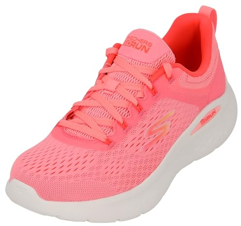 Skechers Damen Go Run Lite Sneaker, Rosa Textilkorallenbesatz, 41 EU