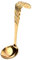 GRÄWE Cuchara de nata de Frisia oriental de acero inoxidable, serie Rosendekor, dorado