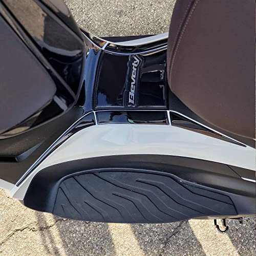Resin Bike Adesivo Scooter Compatibile con Piaggio Beverly 300 - Piaggio Beverly 400 2021-2025. Protezione Moto Sportello Serbatoio da Urti e Graffi. Adesivo 3D Resinato Neutro Metallizzato
