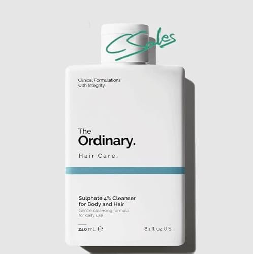 The Ordinary Original Sulphate 4 % Cleanser für Körper und Haar, 240 ml, mildes Shampoo und Duschgel, von Cloud.Sales Cosmetics
