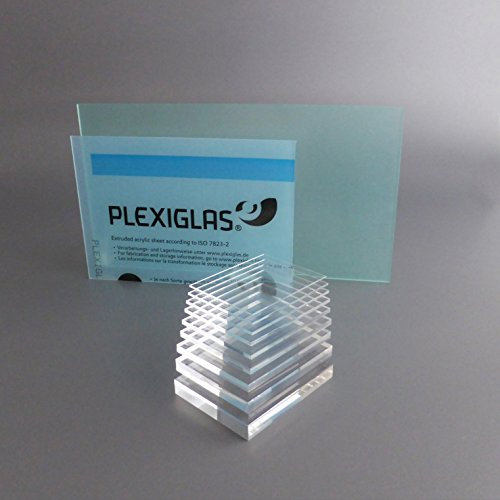 LOBOTEC - PLEXIGLAS® / Acrylglas Zuschnitt 2-20 mm, Plexiglasscheibe glasklar, Platte nach Maß, Zuschnitte verschiedene Größe, (3 mm, Sondermaß)