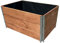 3 x Palettenrahmen NUSS Hochbeet PR12080NUNUNU aus Holz, 120x80x59 cm groß, faltbar, steckbar und stapelbar, Hochbeet für Garten, Obst, Pflanzen, Blumen, Gemüse und Kräuter