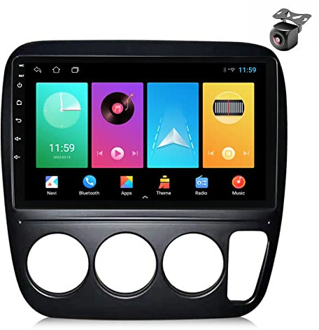 Android 12 Radio para Honda CRV CR-V 3 1997 1998 1999 2000 2001 2 DIN de Coche NAVEGACIÓN con Pantalla Táctil 9 Pulgadas Reproductor Multimedia autoradio Estéreo Carplay Auto (M100S 4core 1+16G)