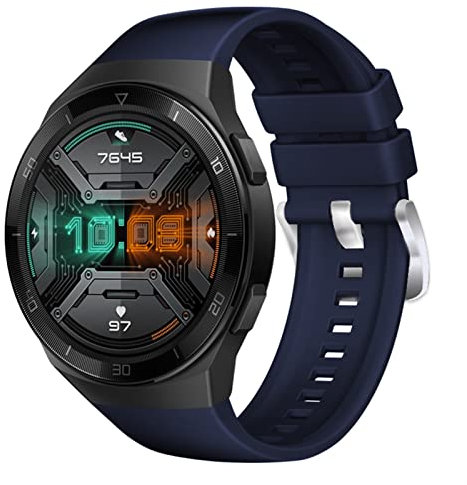 GHFHSG Sport Originale Silicone 22mm Cinturino Per Huawei Watch GT 2e Smart Watch Sostituzione GT2e Cinturino Da Polso Cintura Correa, For Huawei GT2e, agata