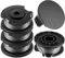 MUFUSHAN 4 Pezzi Bobine F016800569 F016800385 Copri Bobina di Ricambio Decespugliatore, Compatibile con decespugliatore Bosch Art 23 26 SL(4 Bobina+1 Tappo)