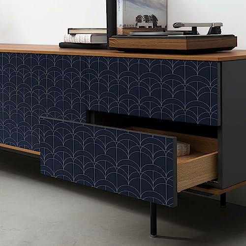 Self Adhesive Wallpaper Navy Blue Mint Green Peel and Stick Wallpaper Non Woven Bathroom Wallpaper Bedroom Sticky Back Plastic Kitchen Brick Wallpaper Art Deco Wallpaper 40x100cm