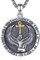 EUDORA Harmony Ball Sterling Silber 925 Isis Kette für Damen Herren, Antikes Ägypten Göttin Isis Amulett Energie Anhänger, Vintage Ägypte Runen Ankh Kreuz Isis Schmuck Geschenk für Damen Frauen,51CM