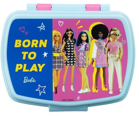 Mevsim Store Offiziell lizenziert Lunchbox - 17x14x5,5 cm - Brotdose - Lunchbox aus Kunststoff mit Clip-Verschlüssen, Vesperdose für Kindergarten