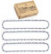 TIFFANYFX 3 Pack features 16 inch chains, each with a .043 gauge, 3/8 LP pitch, and 56 drive, Anti_rebound, Compatible with Poulan, Greenworks, Dewalt and More