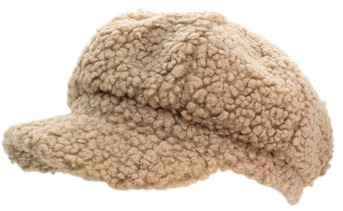 dy_mode Schirmmütze Damen Cord Kappe Ballonmütze Barett Cap - BM110 (BM0217-Hellbeige)