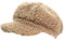 dy_mode Schirmmütze Damen Cord Kappe Ballonmütze Barett Cap - BM110 (BM0217-Hellbeige)