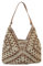 Skyearman Sac a Main Femme en Paille Grand Sacs Tissée Sac de Plage D'été de Loisirs Tote Portés épaule Pour Voyage, Date et Vacances (Marron)