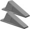 Frienda 2 Pcs Jumbo Door Stoppers Heavy Duty Door Stopper Tall up to 2inch Tall Wedge TPR Large Wedge Stackable Big Rubber Doorstop for Hotel Carpet Hardwood Concrete and Tile (Gray)