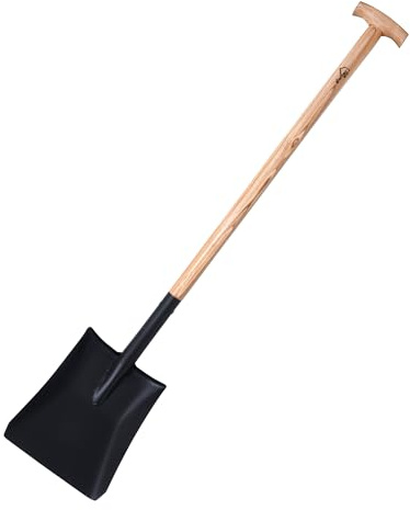 siwitec Pelle de Jardin SG-330 avec Manche en Bois pour Produits en Vrac | Pelle Ergonomique avec Manche et Lame en Acier | Longueur: 118cm | Jardin | Pelle de Chantier | Pelle de Travail
