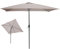 Meublorama Parasol inclinable rectangulaire taupe 200x300cm