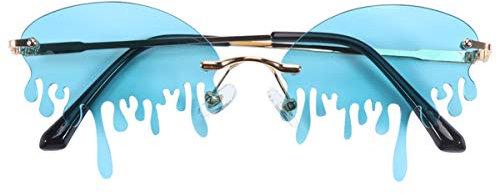 WATIIFUFU Modische Party- Von Sunes Süßes Tropfen-design Tränen- Bühnenbrille Stilvolles Accessoire Für Frauen