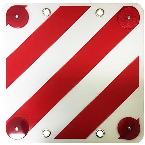 TRTO 1Pcs Rear Warning Sign Reflector Safety Signal Bike Rack Motorhome Caravan bike carrier, rear carrier