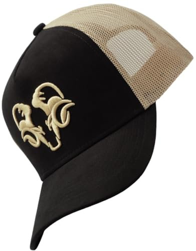Bexxwell Trucker Cap Schwarz/Creme mit 3D Logo-Stickerei, Front in Wildleder-Optik (optimale Passform, Kappe, Black, Truckercap, Logo, Cap, Unisex)