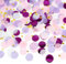 Bailinks 50g Konfetti Bunt - Glitzer Konfetti für Hochzeit Geburtstag Party, 5000 Stück Streudeko, Konfetti Papier Mix, Hochzeitskonfetti, Tischdeko für Taufe und Feierlichkeiten (lila rosa weiß)
